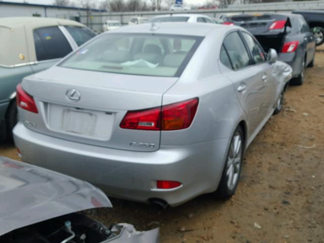 JTHBK262672050308 - 2007 LEXUS IS 250 SILVER photo 4