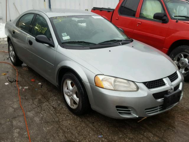 1B3EL36R04N326735 - 2004 DODGE STRATUS SE SILVER photo 1