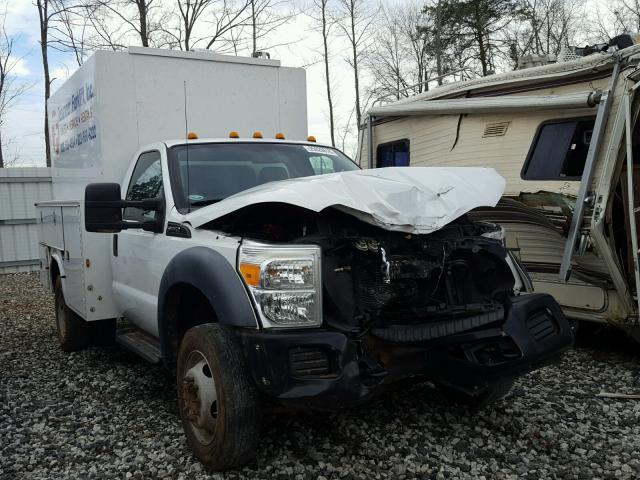 1FDUF4GY1BEB43656 - 2011 FORD F450 SUPER WHITE photo 1