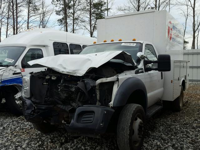 1FDUF4GY1BEB43656 - 2011 FORD F450 SUPER WHITE photo 2