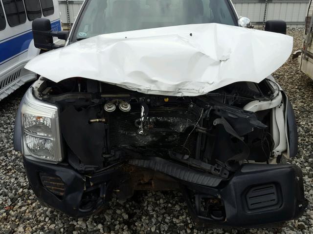 1FDUF4GY1BEB43656 - 2011 FORD F450 SUPER WHITE photo 7