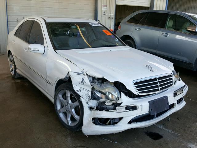 WDBRF52H06F829774 - 2006 MERCEDES-BENZ C GENERATI WHITE photo 1