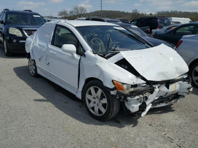 1HGFA16597L102780 - 2007 HONDA CIVIC LX WHITE photo 1