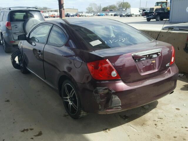 JTKDE177370153678 - 2007 SCION TC BURGUNDY photo 3