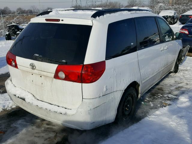 5TDZA23C46S418850 - 2006 TOYOTA SIENNA CE WHITE photo 4