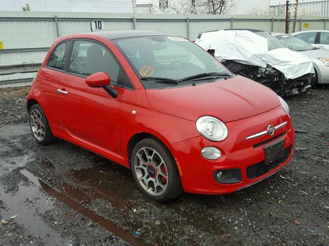 3C3CFFBR7CT365328 - 2012 FIAT 500 SPORT RED photo 1