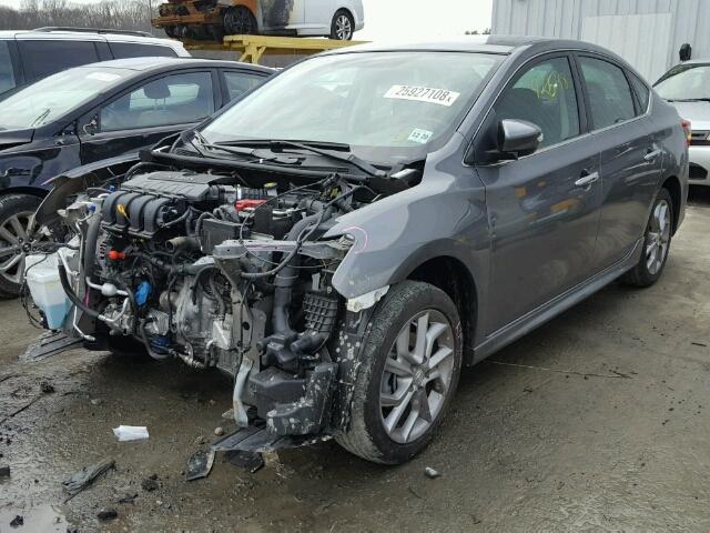 3N1AB7AP2FY328993 - 2015 NISSAN SENTRA S CHARCOAL photo 2