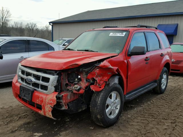 1FMCU03769KA32796 - 2009 FORD ESCAPE XLT RED photo 2