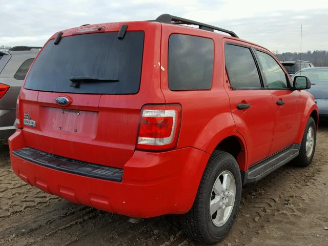 1FMCU03769KA32796 - 2009 FORD ESCAPE XLT RED photo 4