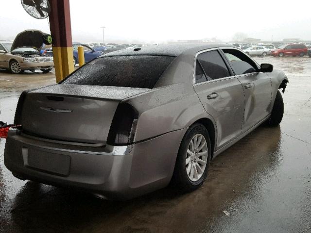 2C3CCAAG0EH235382 - 2014 CHRYSLER 300 GRAY photo 4