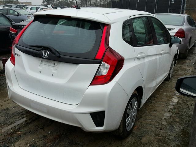 3HGGK5H52HM704099 - 2017 HONDA FIT LX WHITE photo 4