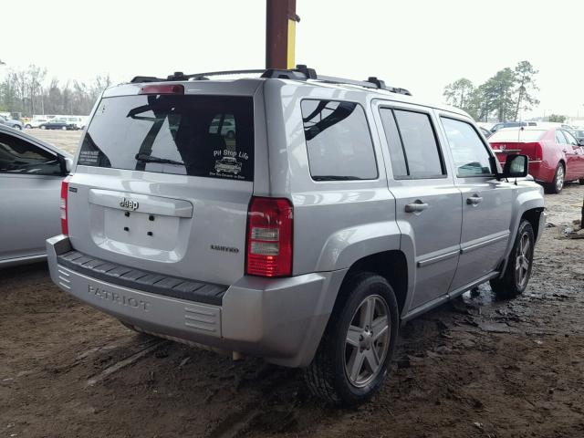 1J4NT4GBXAD579160 - 2010 JEEP PATRIOT LI SILVER photo 4