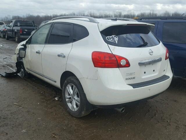 JN8AS5MT8CW250222 - 2012 NISSAN ROGUE S WHITE photo 3