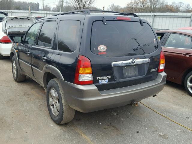 4F2YZ94123KM55120 - 2003 MAZDA TRIBUTE LX BLACK photo 3