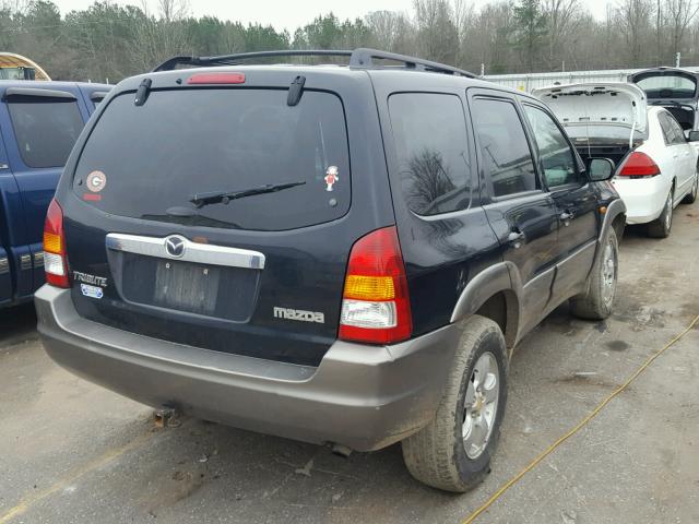 4F2YZ94123KM55120 - 2003 MAZDA TRIBUTE LX BLACK photo 4