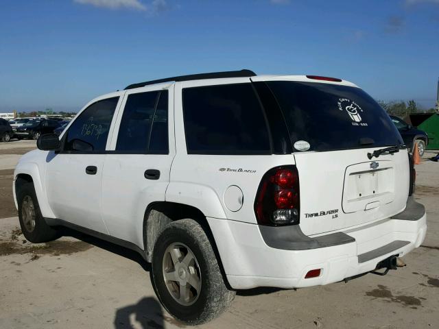 1GNDS13S362310176 - 2006 CHEVROLET TRAILBLAZE WHITE photo 3