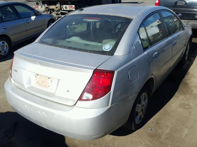 1G8AJ55F87Z157223 - 2007 SATURN ION LEVEL SILVER photo 4