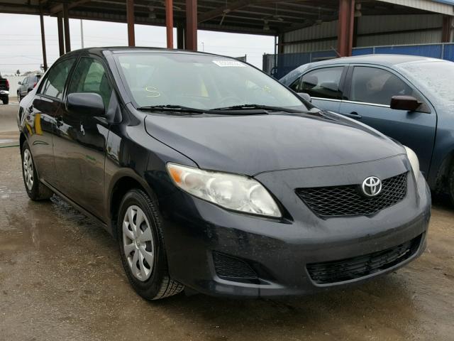 1NXBU4EE9AZ360463 - 2010 TOYOTA COROLLA BA BLACK photo 1