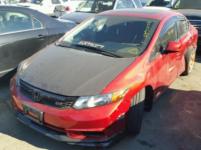 2HGFB6E52CH704102 - 2012 HONDA CIVIC SI ORANGE photo 2