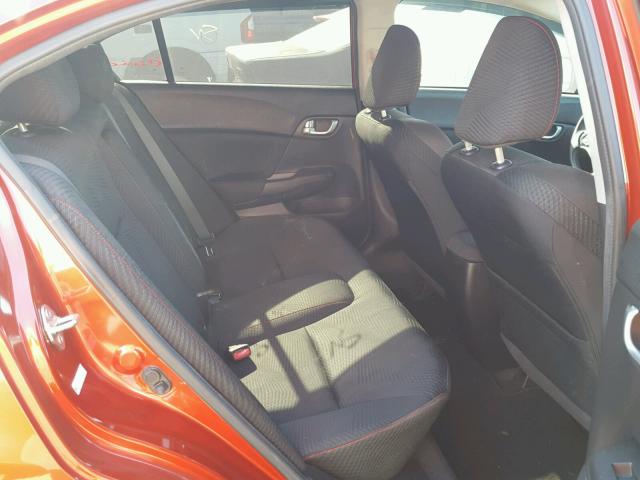 2HGFB6E52CH704102 - 2012 HONDA CIVIC SI ORANGE photo 6