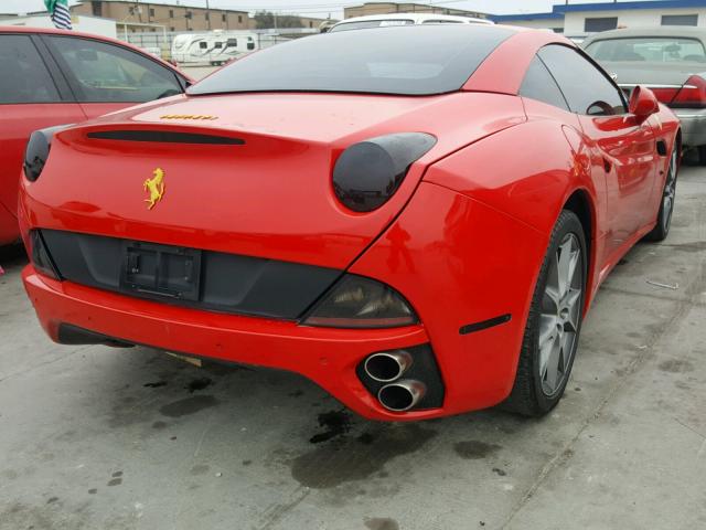 ZFF65LJA5A0169518 - 2010 FERRARI CALIFORNIA RED photo 4