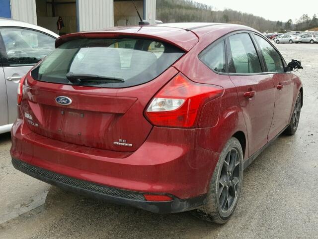 1FADP3K26EL258614 - 2014 FORD FOCUS SE RED photo 4