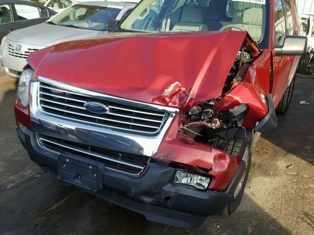 1FMEU63E37UA43380 - 2007 FORD EXPLORER X RED photo 9