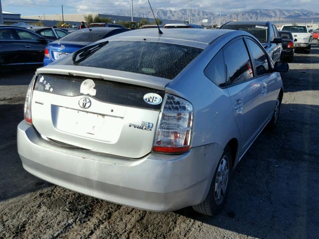 JTDKB20U567543006 - 2006 TOYOTA PRIUS SILVER photo 4