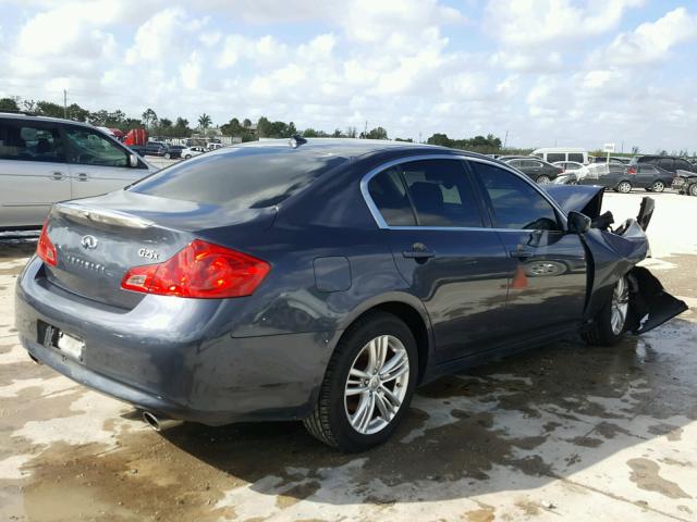 JN1DV6AR3CM730309 - 2012 INFINITI G25 GRAY photo 4