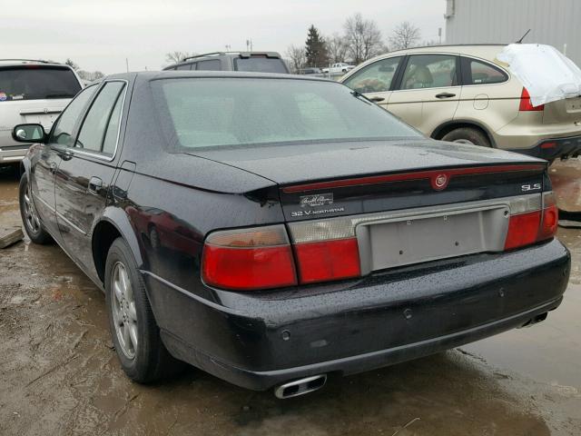 1G6KS54Y62U244394 - 2002 CADILLAC SEVILLE SL BLACK photo 3