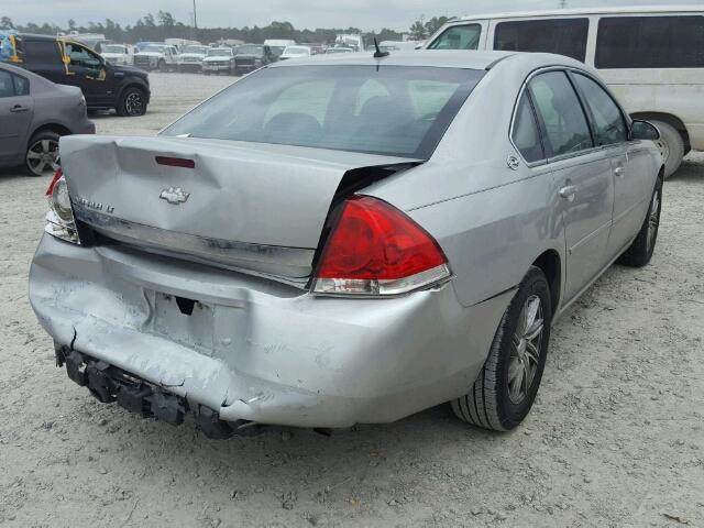 2G1WT58K669114712 - 2006 CHEVROLET IMPALA LT SILVER photo 4