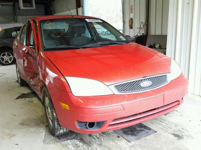 1FAFP34N27W214627 - 2007 FORD FOCUS ZX4 RED photo 1