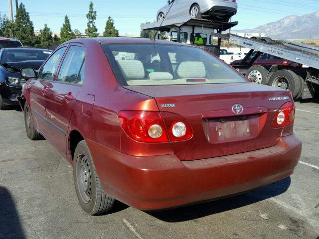 1NXBR32E68Z002196 - 2008 TOYOTA COROLLA CE RED photo 3