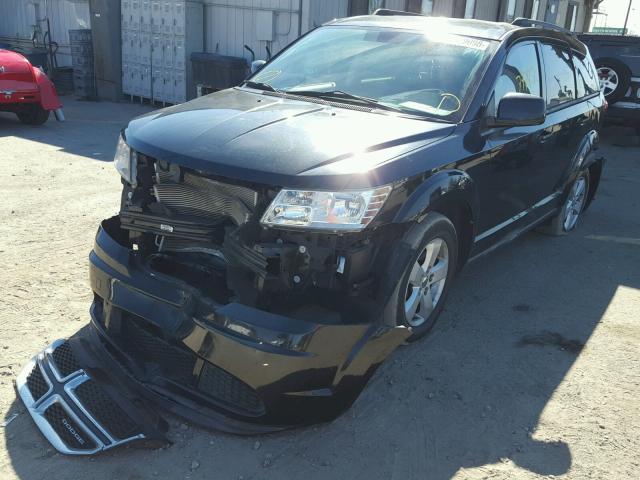 3D4PG1FG5BT513239 - 2011 DODGE JOURNEY MA BLACK photo 2