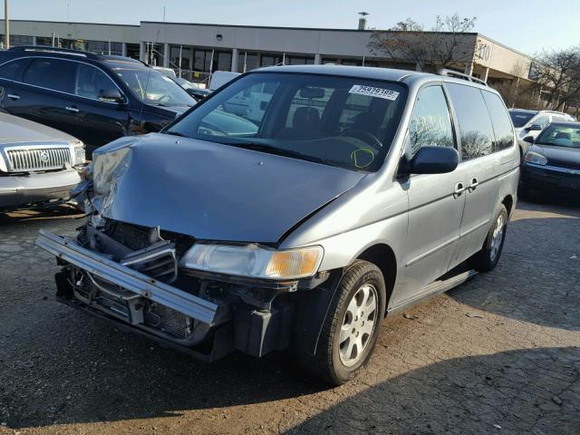 2HKRL18662H511683 - 2002 HONDA ODYSSEY EX GRAY photo 2