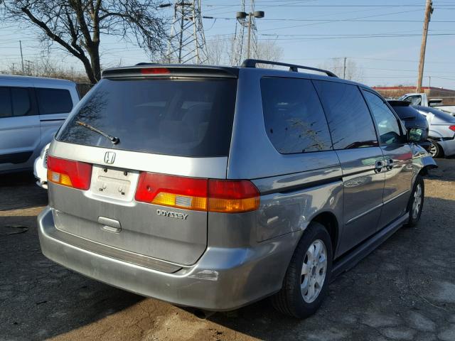 2HKRL18662H511683 - 2002 HONDA ODYSSEY EX GRAY photo 4