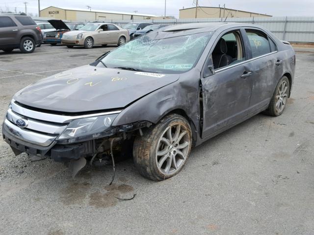 3FAHP0HA7CR233914 - 2012 FORD FUSION SE GRAY photo 2