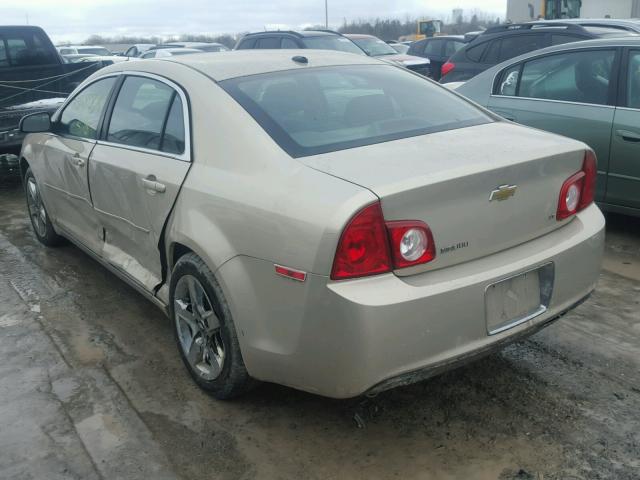 1G1ZH57B594207342 - 2009 CHEVROLET MALIBU 1LT GOLD photo 3