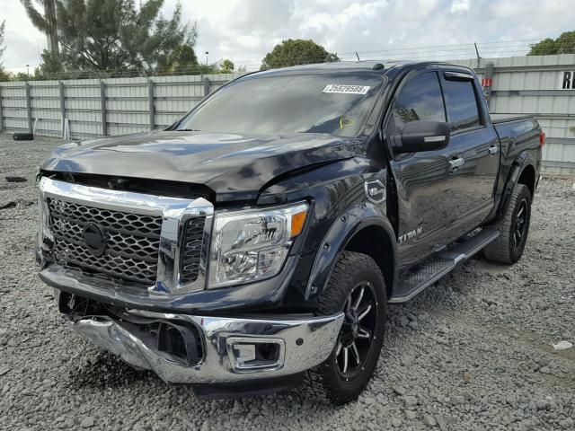 1N6AA1E61HN505545 - 2017 NISSAN TITAN SV BLACK photo 2