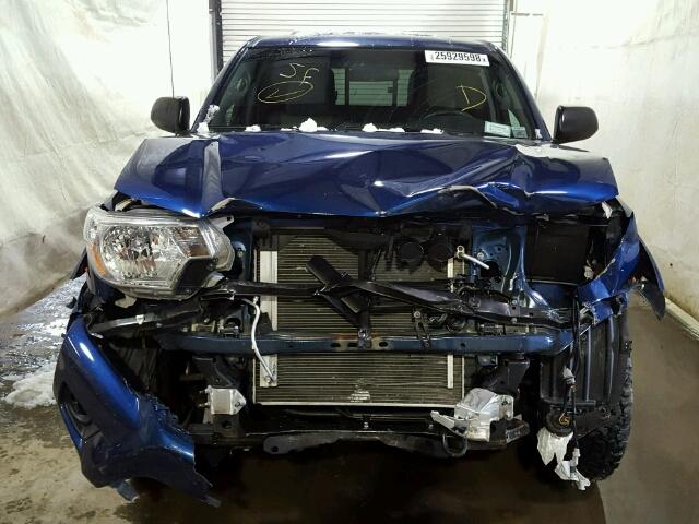 5TFUU4EN7EX089565 - 2014 TOYOTA TACOMA BLUE photo 9