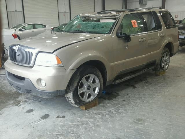 5LMEU88H84ZJ23011 - 2004 LINCOLN AVIATOR GOLD photo 2