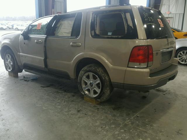 5LMEU88H84ZJ23011 - 2004 LINCOLN AVIATOR 金色 照片 3