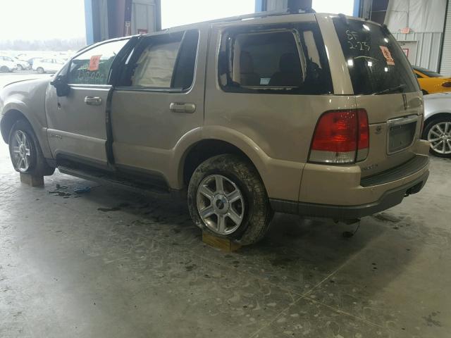 5LMEU88H84ZJ23011 - 2004 LINCOLN AVIATOR GOLD photo 3