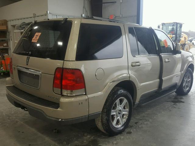 5LMEU88H84ZJ23011 - 2004 LINCOLN AVIATOR 金色 照片 4