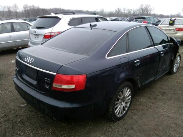 WAUDG74F46N034942 - 2006 AUDI A6 3.2 QUA BLUE photo 4