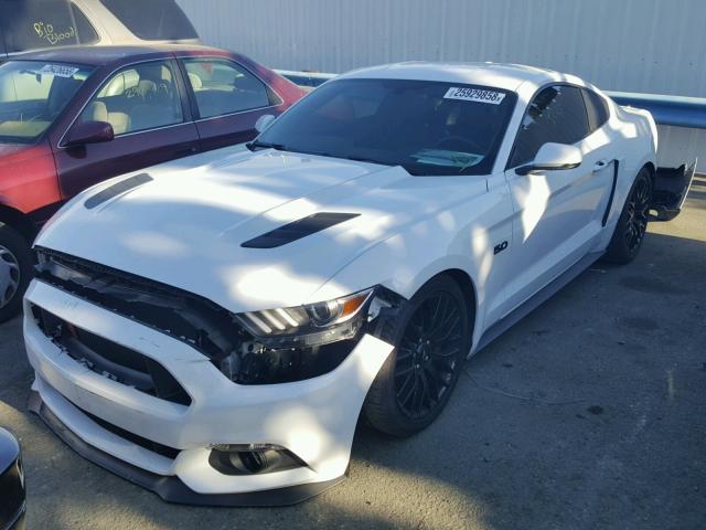 1FA6P8CF9F5434942 - 2015 FORD MUSTANG GT WHITE photo 2