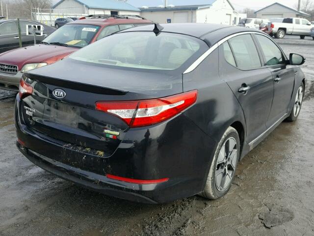 KNAGM4AD9C5009781 - 2012 KIA OPTIMA HYB BLACK photo 4