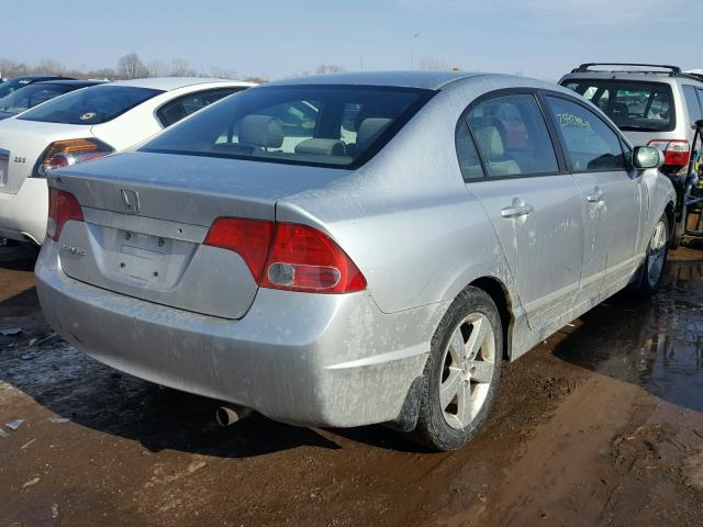 1HGFA16886L096205 - 2006 HONDA CIVIC EX ვერცხლისფერი ფოტო 4