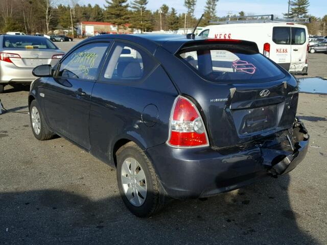 KMHCM36C79U106211 - 2009 HYUNDAI ACCENT GS GRAY photo 3