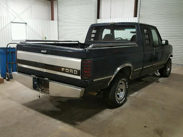 1FTEX15N0NKB17648 - 1992 FORD F150 BLACK photo 4